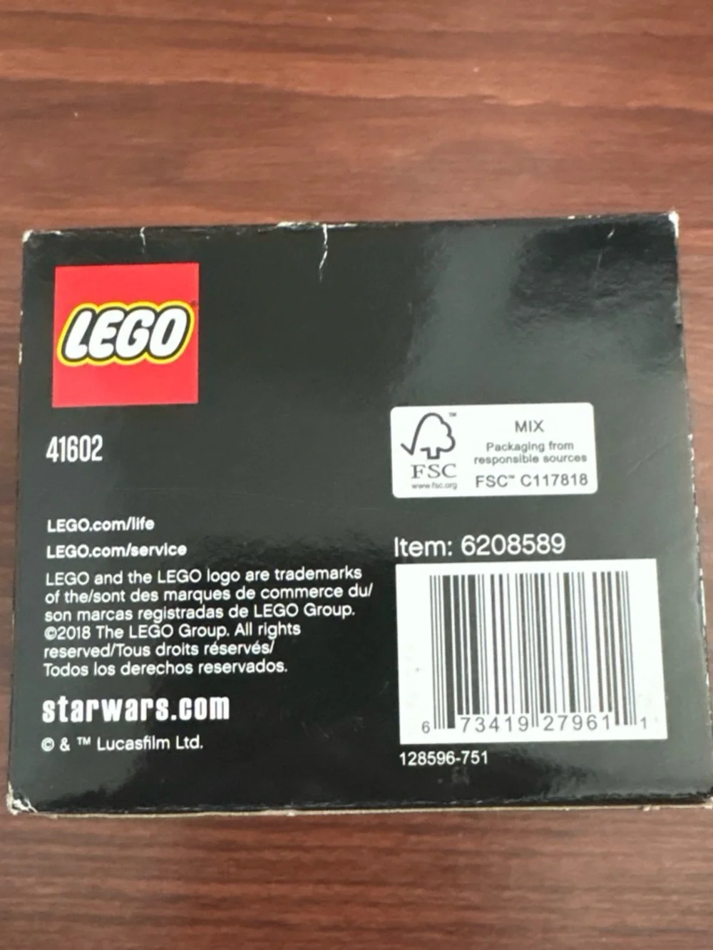 LEGO BrickHeadz Star Wars Rey - Tan, Brown, Gray, White, Black, Light Blue - Picture 6 of 6